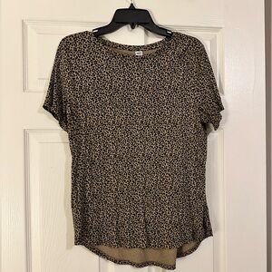 Old Navy Leopard Print Shirt